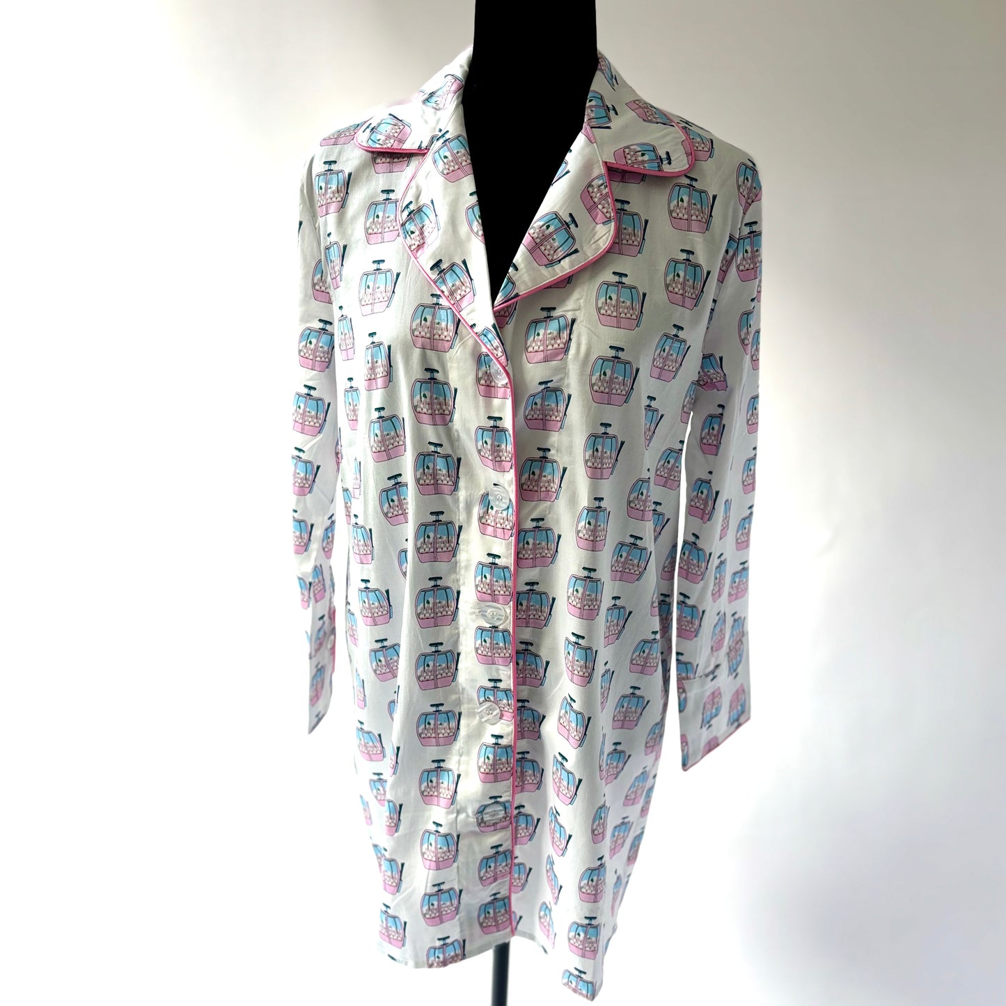 SALE Ski Gondola Pajama Nightshirt