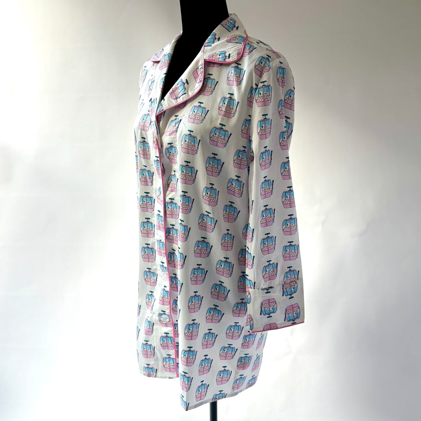 SALE Ski Gondola Pajama Nightshirt