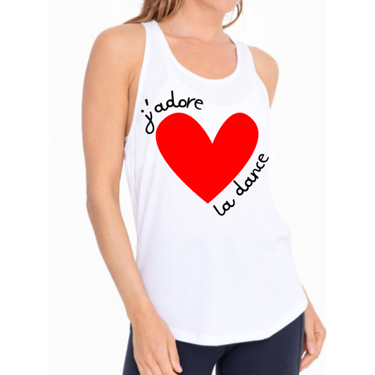 *PRE ORDER J'adore La Dance Twist Back Athletic Tank