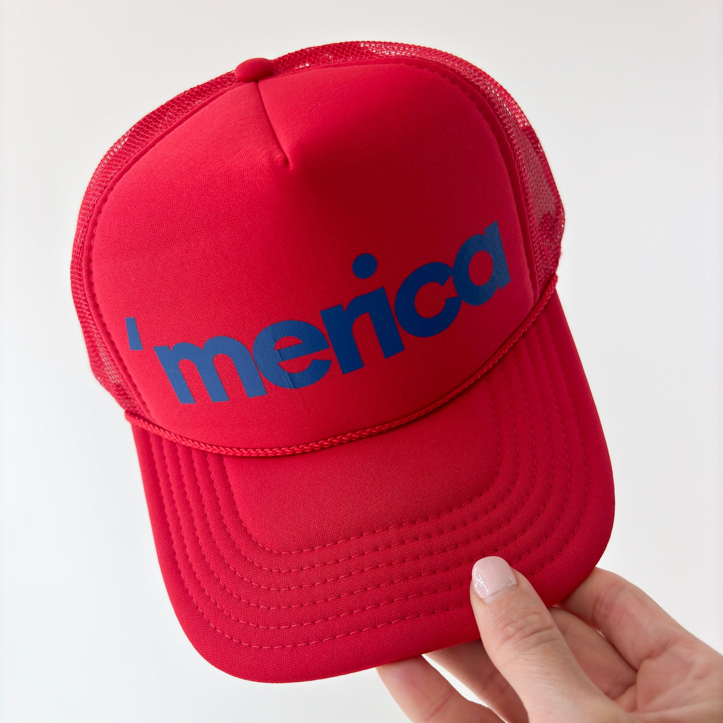 'merica Patriotic Mid Profile Trucker Hat