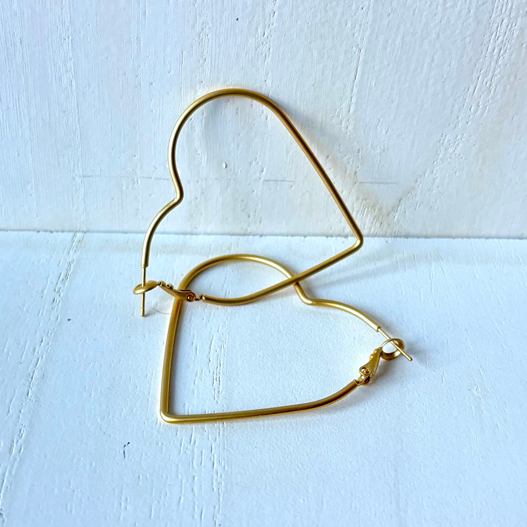 Heart shaped hoop valentine's day earring