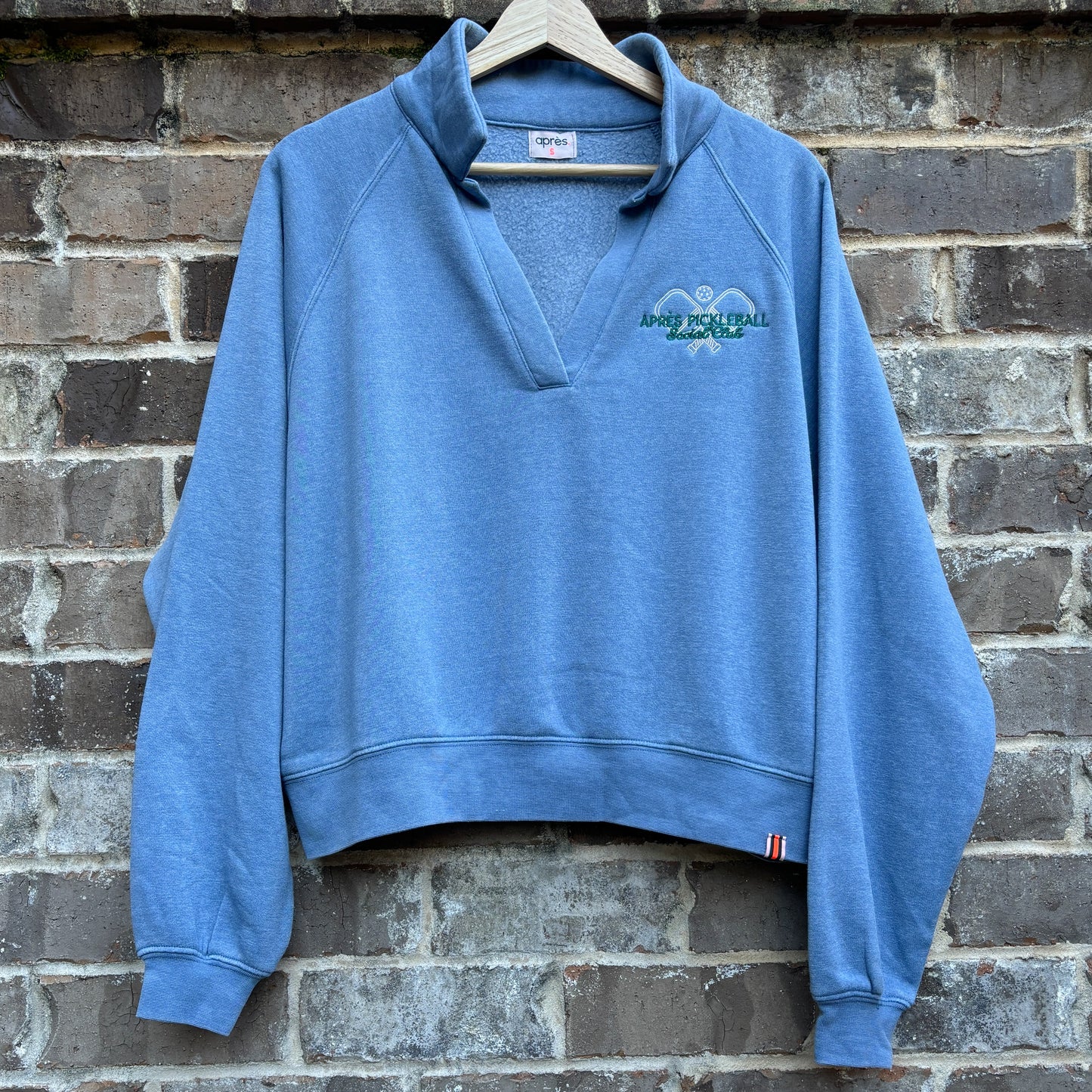 Après Pickleball Social Club Collared Sweatshirt