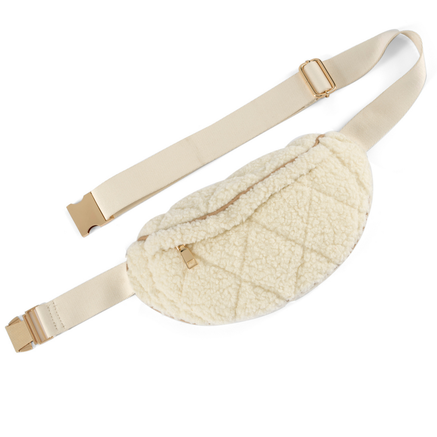 Ivory Sherpa Belt Bag