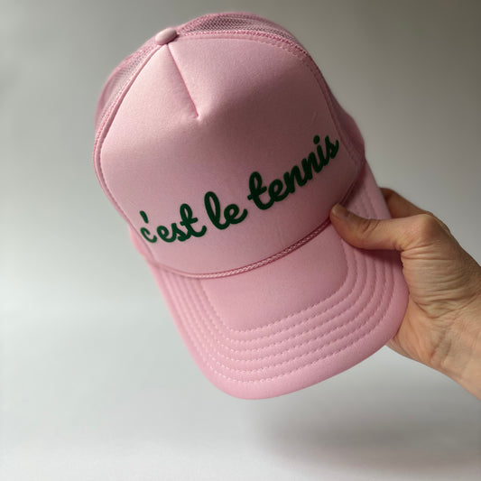 C'est le Tennis High Profile Trucker Hat