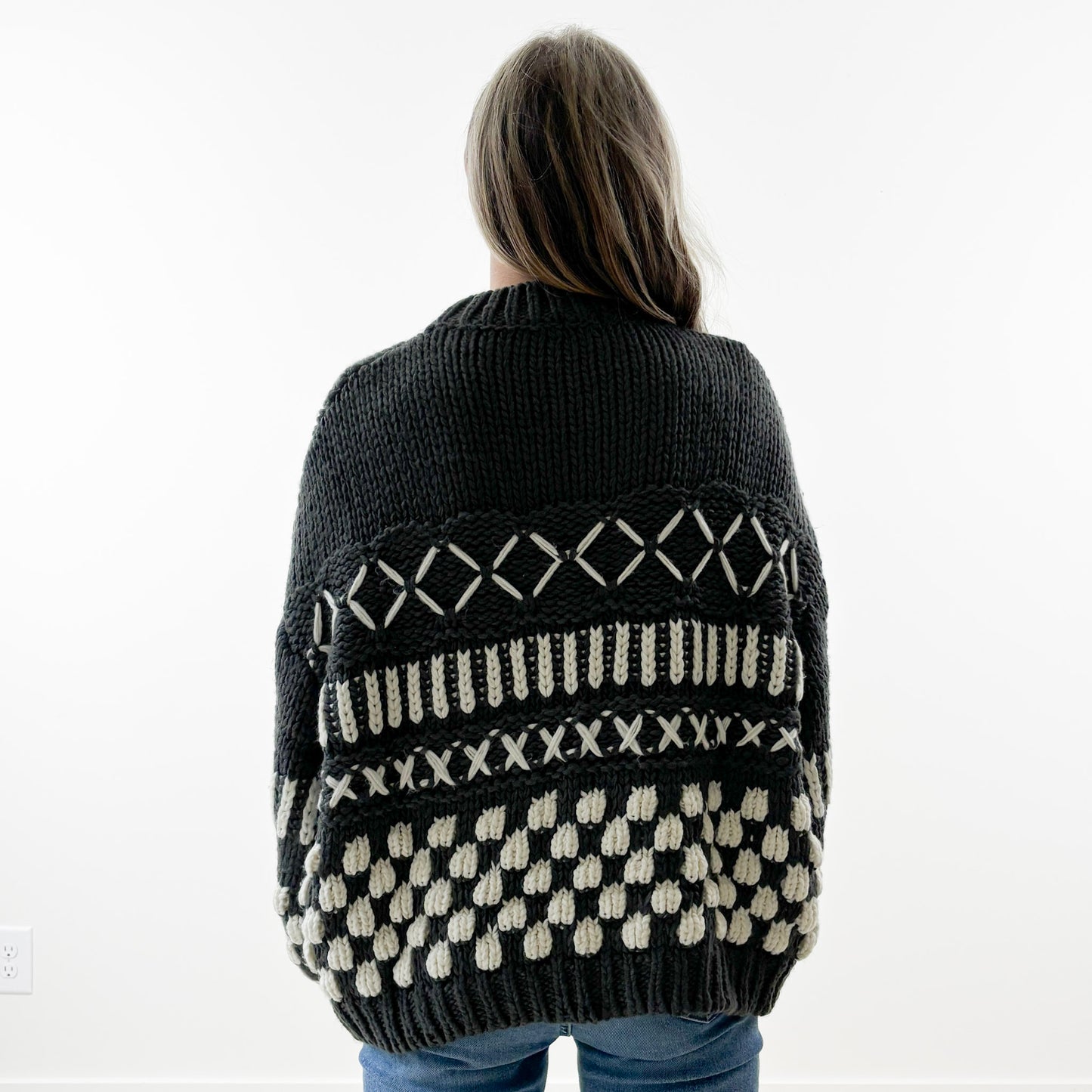 Oversized Heavyweight Cozy Fair Isle Sweater