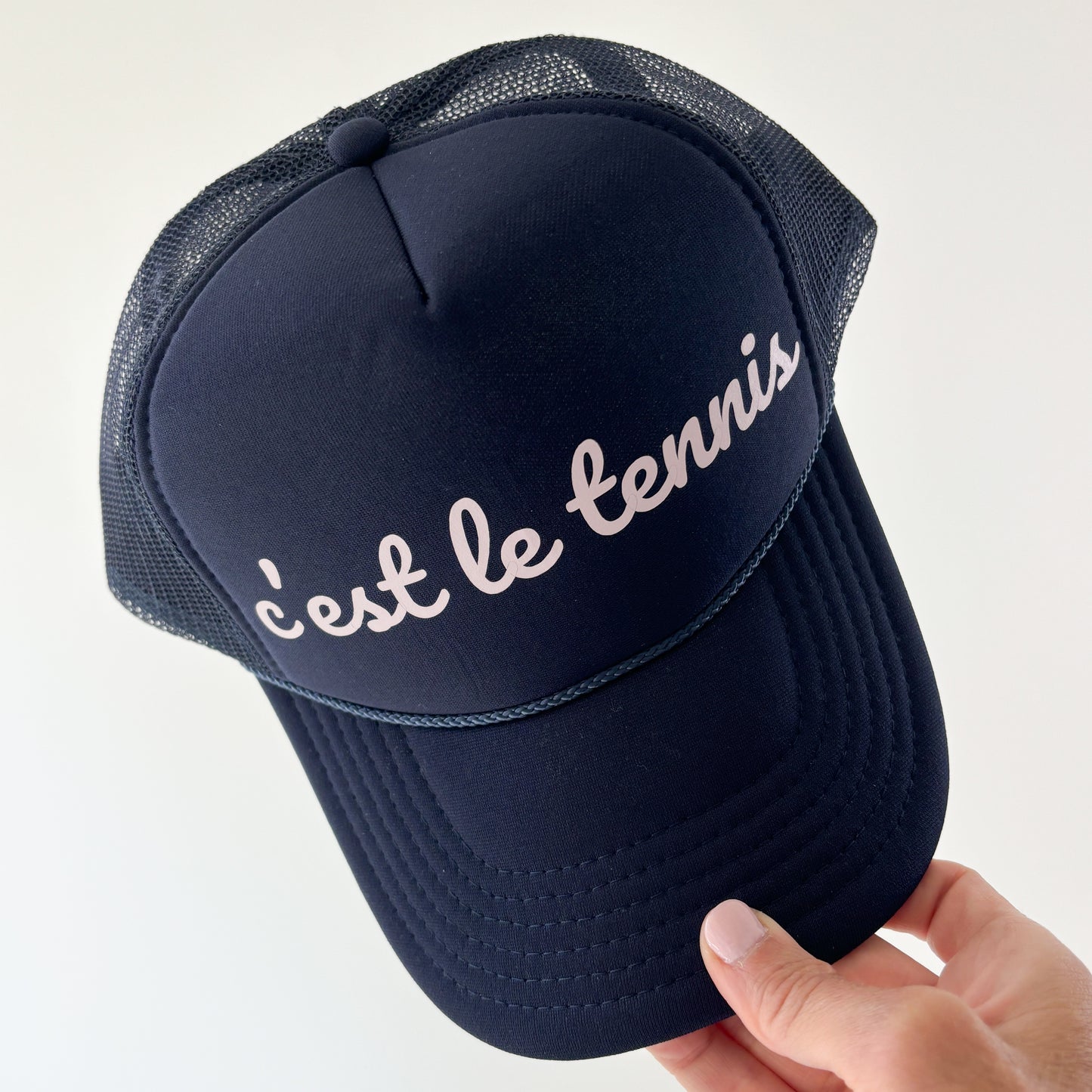 C'est le Tennis High Profile Trucker Hat