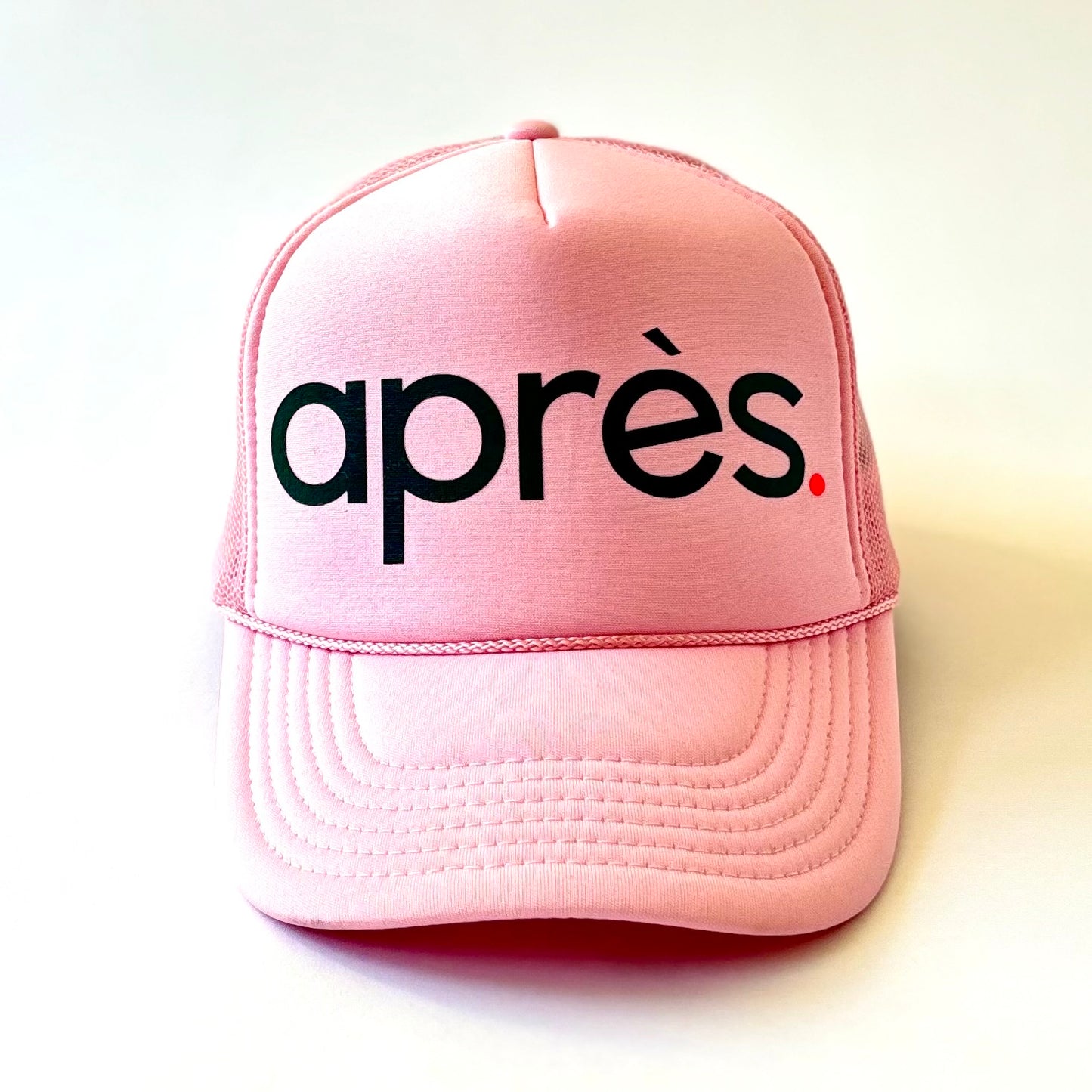 Light Pink Après Logo High Profile Trucker Hat